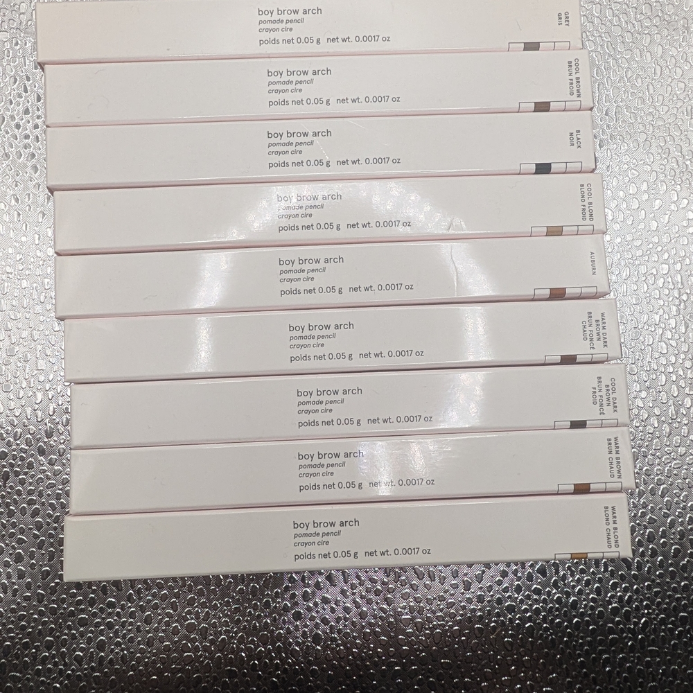 Glossier Brow Set 8 Boy Brow Arch 6 Boy Brow Pomade-Mirror Compact New Inbox - Picture 5 of 6